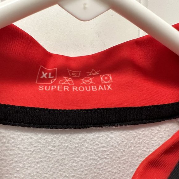 URBAN Cycling Jacket Zip Front Black Red White Super Roubaix XL - Picture 5 of 10